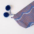 Waves Royal Block Printed Makeup Pouch Cheap