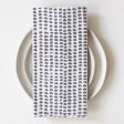 Charcoal Dot Block Printed Napkins - set of 4 Supply