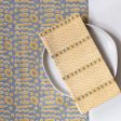 Squiggle Mustard Block Printed Napkins - set of 4 Online Sale