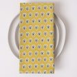 Lasko Mustard Block Printed Napkins - set of 4 Supply