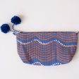 Waves Royal Block Printed Makeup Pouch Cheap