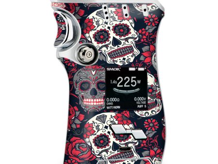 Sugar Skulls Red Black Dia De Los Smok Mag kit Skin For Discount