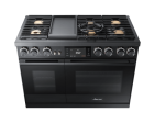 48  Pro Dual-Fuel Steam Range, Graphite Stainless Steel, Natural Gas For Sale