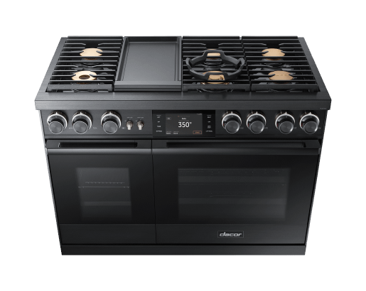 48  Pro Dual-Fuel Steam Range, Graphite Stainless Steel, Natural Gas For Sale