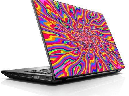 Optical Illusion Colorful Holographic HP Dell Compaq Mac Asus Acer 13 to 16 inch Skin on Sale