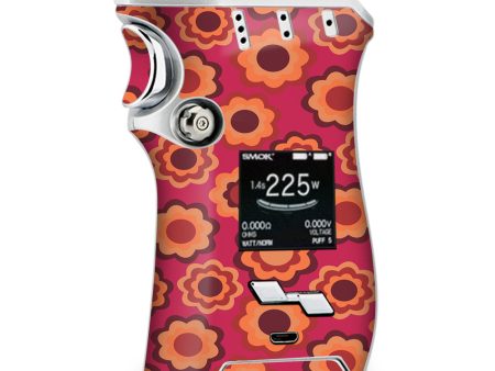 Retro Flowers Pink Smok Mag kit Skin Online Sale