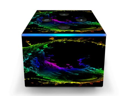 Rainbow Water Splash Amazon Fire TV Cube Skin Cheap