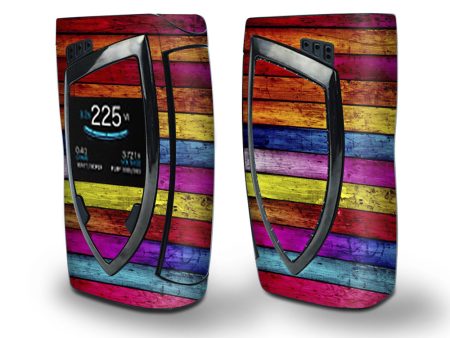 Skin Decal Vinyl Wrap for Smok Devilkin Kit 225w Vape (includes TFV12 Prince Tank Skins) skins cover   Colorwood Aged Fashion