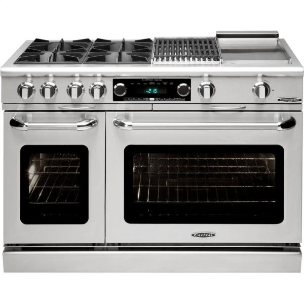 48  Range w  4 Sealed Burners @ 19K BTU s   hr + 24  Thermo-GRIDDLE Cheap