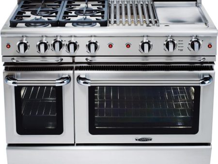 48  6 Burner w Griddle Gas Self-Clean Convection Range - LP Online