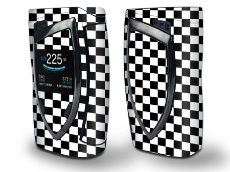 Skin Decal Vinyl Wrap for Smok Devilkin Kit 225w Vape (includes TFV12 Prince Tank Skins) skins cover   Checkerboard, checkers Fashion