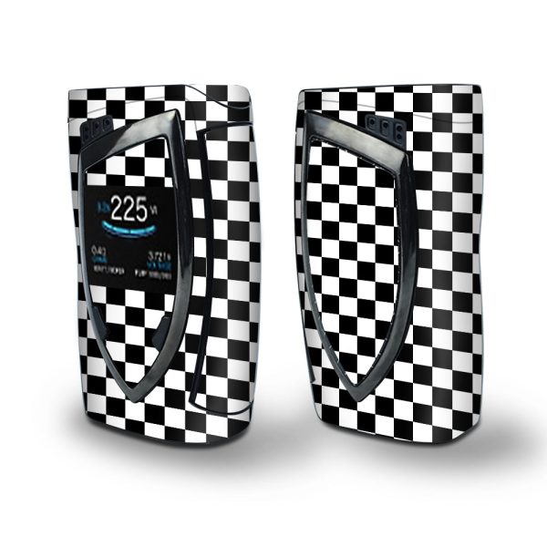 Skin Decal Vinyl Wrap for Smok Devilkin Kit 225w Vape (includes TFV12 Prince Tank Skins) skins cover   Checkerboard, checkers Fashion