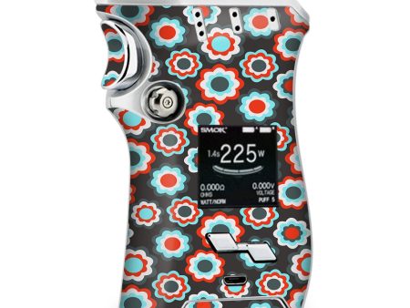 Retro Flowers Smok Mag kit Skin Hot on Sale