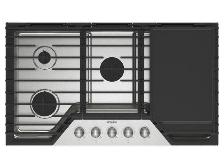 36-inch Gas Cooktop with 2-in-1 Hinged Grate to Griddle Supply