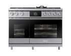 48  Pro Dual-Fuel Steam Range, Silver Stainless Steel, Natural Gas & Liquid Propane Online now