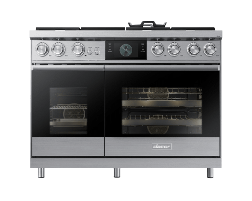 48  Pro Dual-Fuel Steam Range, Silver Stainless Steel, Natural Gas & Liquid Propane Online now