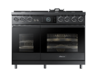 48  Pro Dual-Fuel Steam Range, Graphite Stainless Steel, Natural Gas For Sale