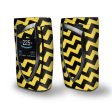 Skin Decal Vinyl Wrap for Smok Devilkin Kit 225w Vape (includes TFV12 Prince Tank Skins) skins cover   Yellow and Black Chevron Online Sale