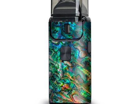 Abalone Shell Swirl Neon Green Opalescent Aspire Breeze 2 Skin Sale