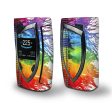 Skin Decal Vinyl Wrap for Smok Devilkin Kit 225w Vape (includes TFV12 Prince Tank Skins) skins cover   Crayon splatter Supply