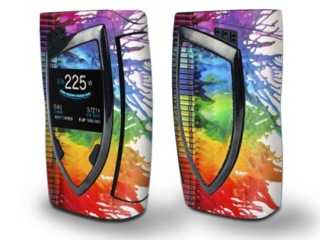 Skin Decal Vinyl Wrap for Smok Devilkin Kit 225w Vape (includes TFV12 Prince Tank Skins) skins cover   Crayon splatter Supply