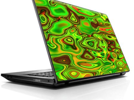 Green Glass Trippy Psychedelic HP Dell Compaq Mac Asus Acer 13 to 16 inch Skin Discount