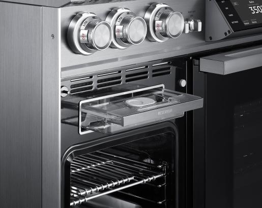 48  Pro Dual-Fuel Steam Range, Silver Stainless Steel, Natural Gas & Liquid Propane Online now