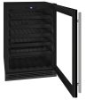 Hwc124 24  Wine Refrigerator With Black Frame Finish (115 V 60 Hz) Online Sale