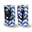 Skin Decal Vinyl Wrap for Smok Devilkin Kit 225w Vape (includes TFV12 Prince Tank Skins) skins cover   Blue Chevron Black Anchor Cheap