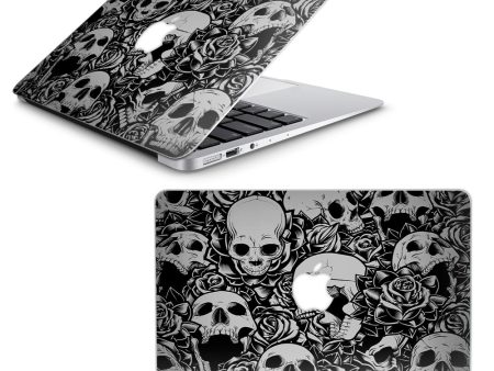 Skulls N Roses Black White Screaming Macbook Air 11  A1370 A1465 Skin Discount