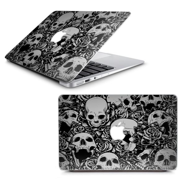 Skulls N Roses Black White Screaming Macbook Air 11  A1370 A1465 Skin Discount